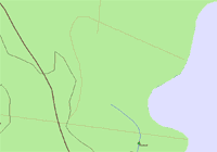 the original OSM route is in red, blue after simplification