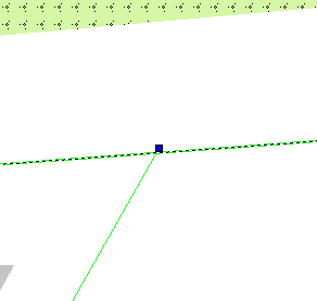 the original OSM route is in red, blue after simplification