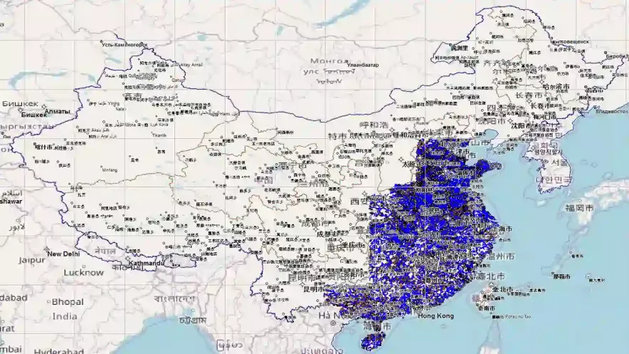 East China map